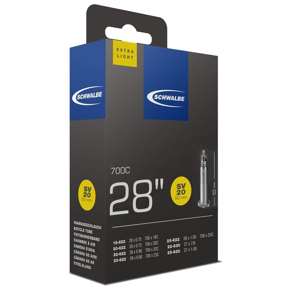 Schwalbe Camera d'Aria ExtraLight 28'' SV20 Valvola Presta 80mm